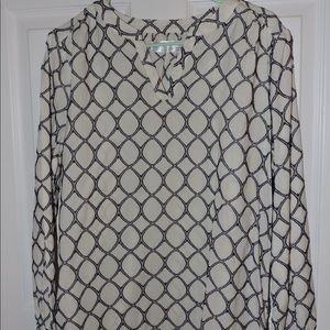 Long sleeve business casual blouse